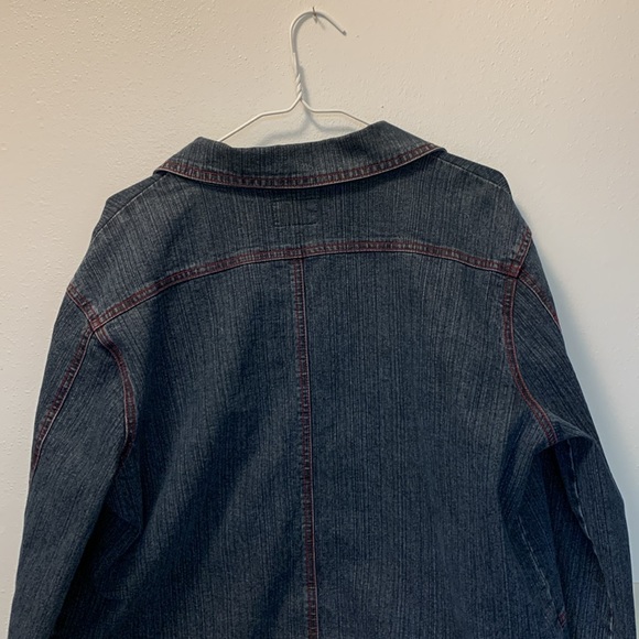 Destiny Blue Denim Jacket Red Trim Size 2X - Picture 12 of 12